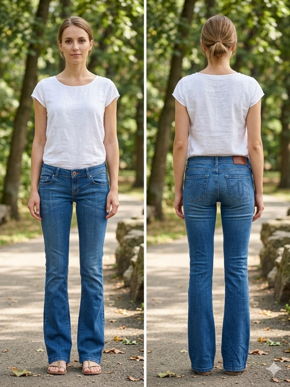 Level 99 Dark Blue Flare Jeans